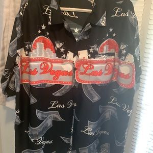 Las Vegas Silk Shirt- No flaws! Perfect Vacation Shirt for your guy to unwind!!